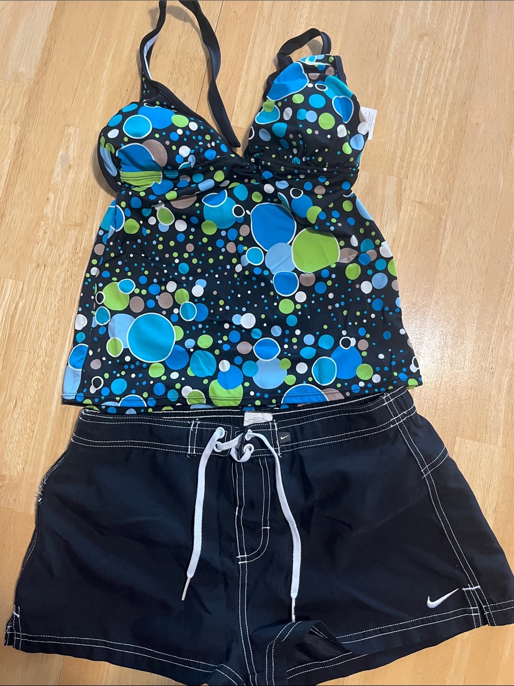 Nike Black/Blue Tankini - worn